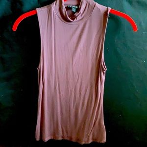 Express Sleeveless Turtleneck Top, xs